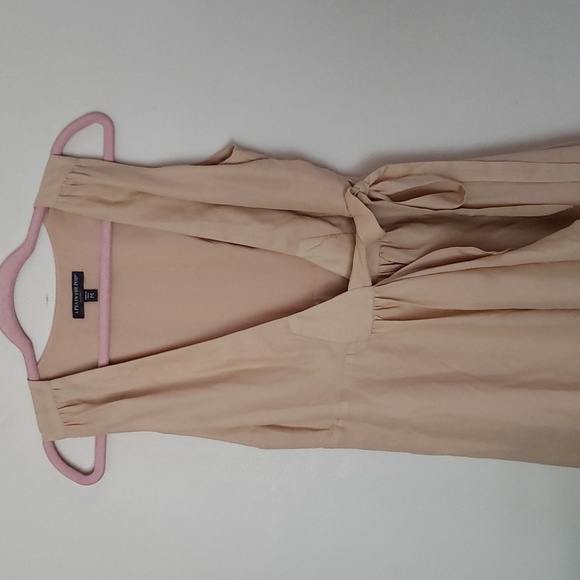 Pea in a pod maternity ombre dress tan to pink wrap dress, women's size … - Picture 2 of 7
